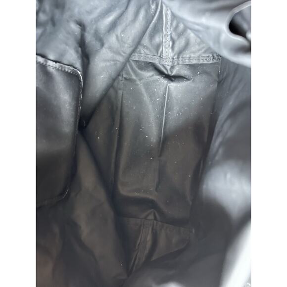 Longchamp Paris Black Brown Leather Le Pliage Shopping Modele Depose Bag Tote - Picture 11 of 15